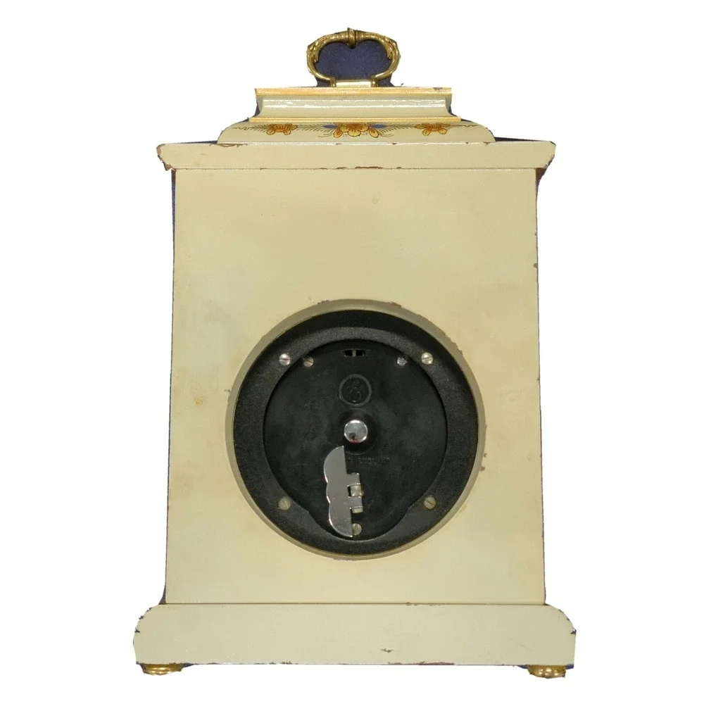Hand‎ Painted Chinioserie English Bracket Clock by Elliott of London